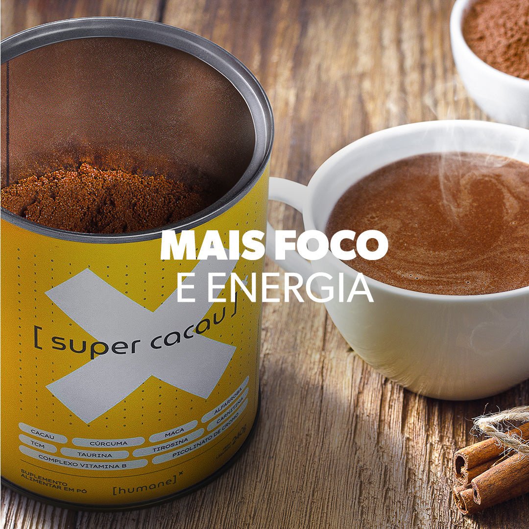 Super Cacau - humane - foco e energia