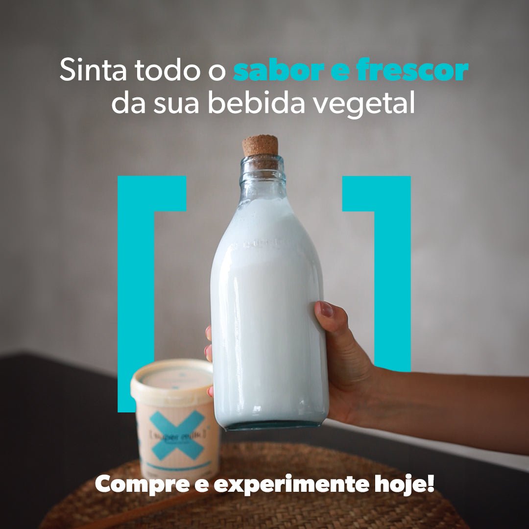 Combo Super Milk + Garrafa Vidro artesanal - humane